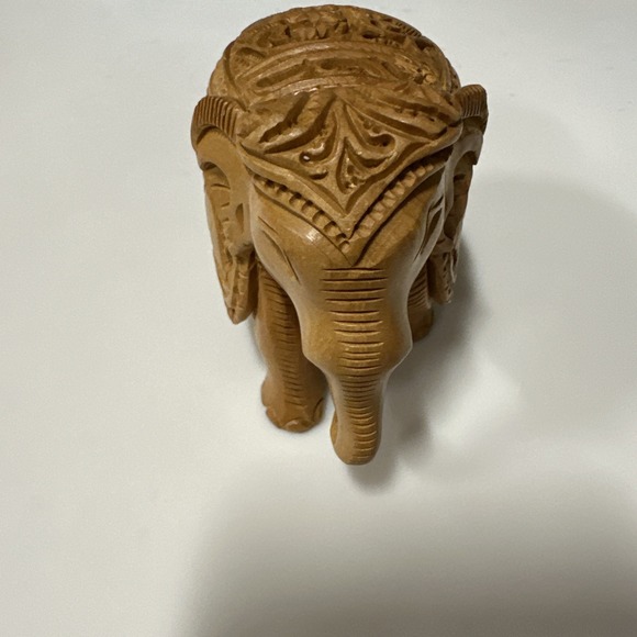Small Minimalistic Wooden India‎ Elephant decor  2.5x4 - Picture 2 of 6